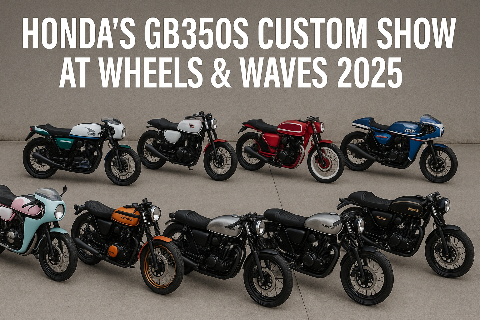 Honda Showcases 11 Custom GB350S Builds at Wheels & Waves 2025