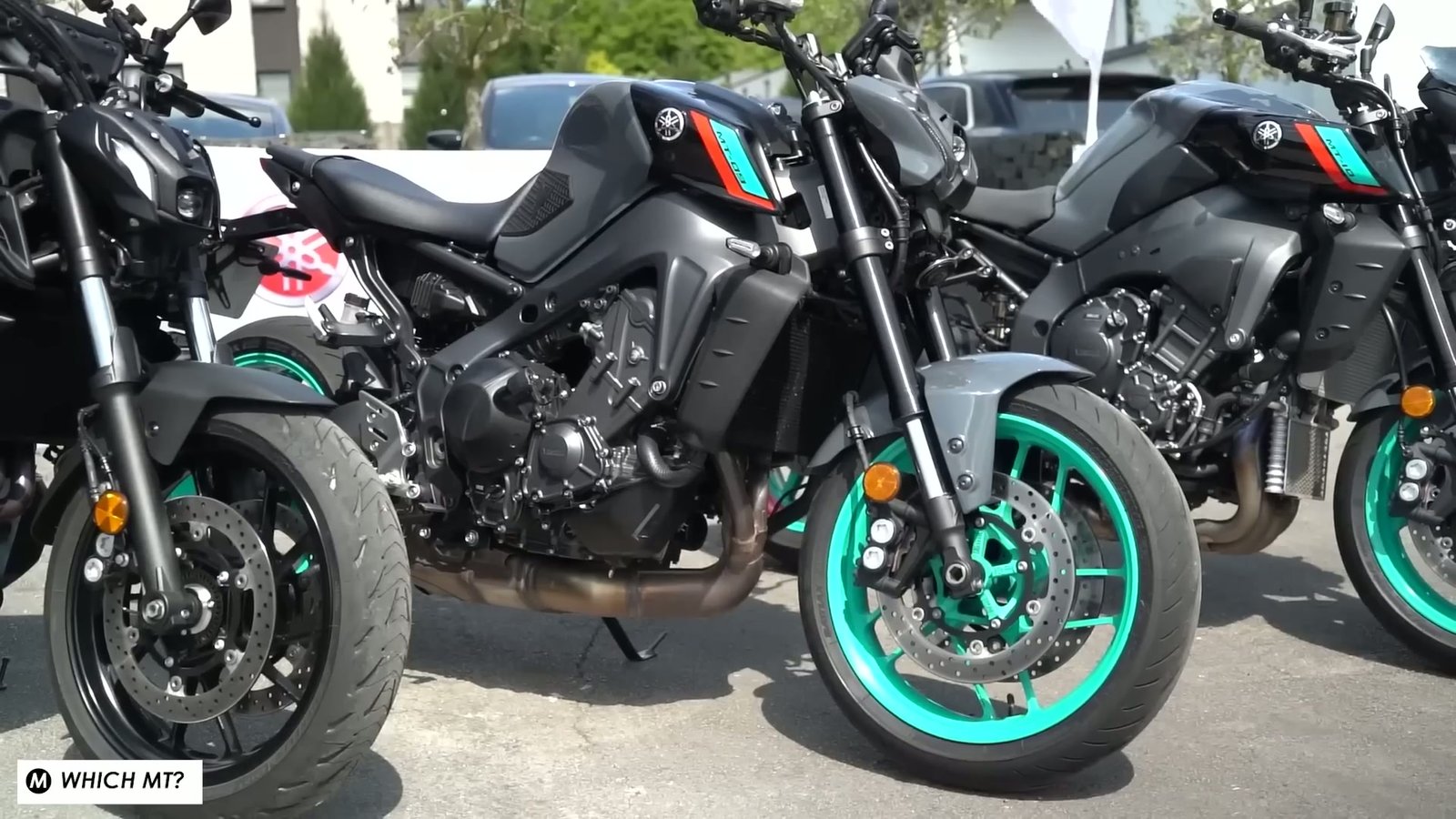 Angle shot of the lightweight frame, illustrating the motorcycle's compact and agile design for enhanced handling.