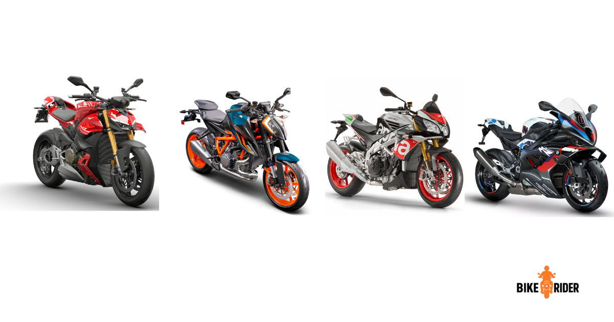 Review: Ducati Streetfighter V4 S vs Aprilia Tuono V4 Factory vs KTM 1290 Super Duke R vs BMW M 1000 R