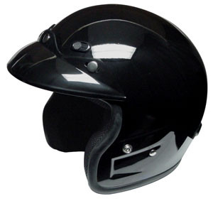 Close-up of a full-face motorcycle helmet with visor