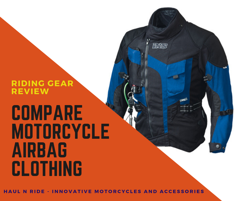Hero image showing a rider wearing an airbag vest on a motorcycle