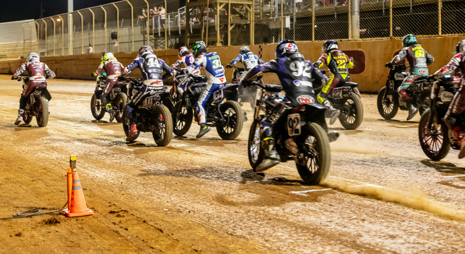Crowd and atmosphere at a flat track racing event