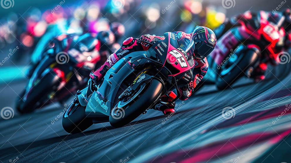 Stock 1000 class racing action showing close competition