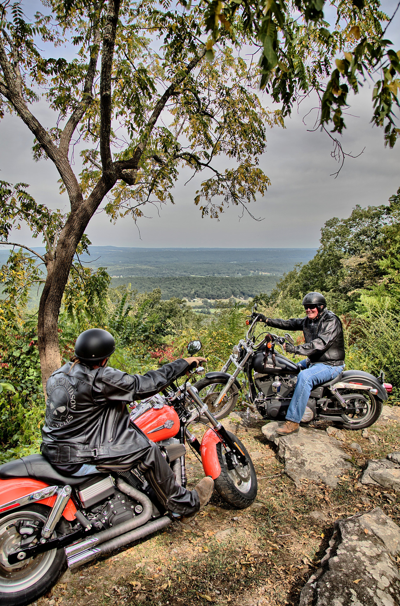 Motorcycles riding on Atlanta area roads or highways