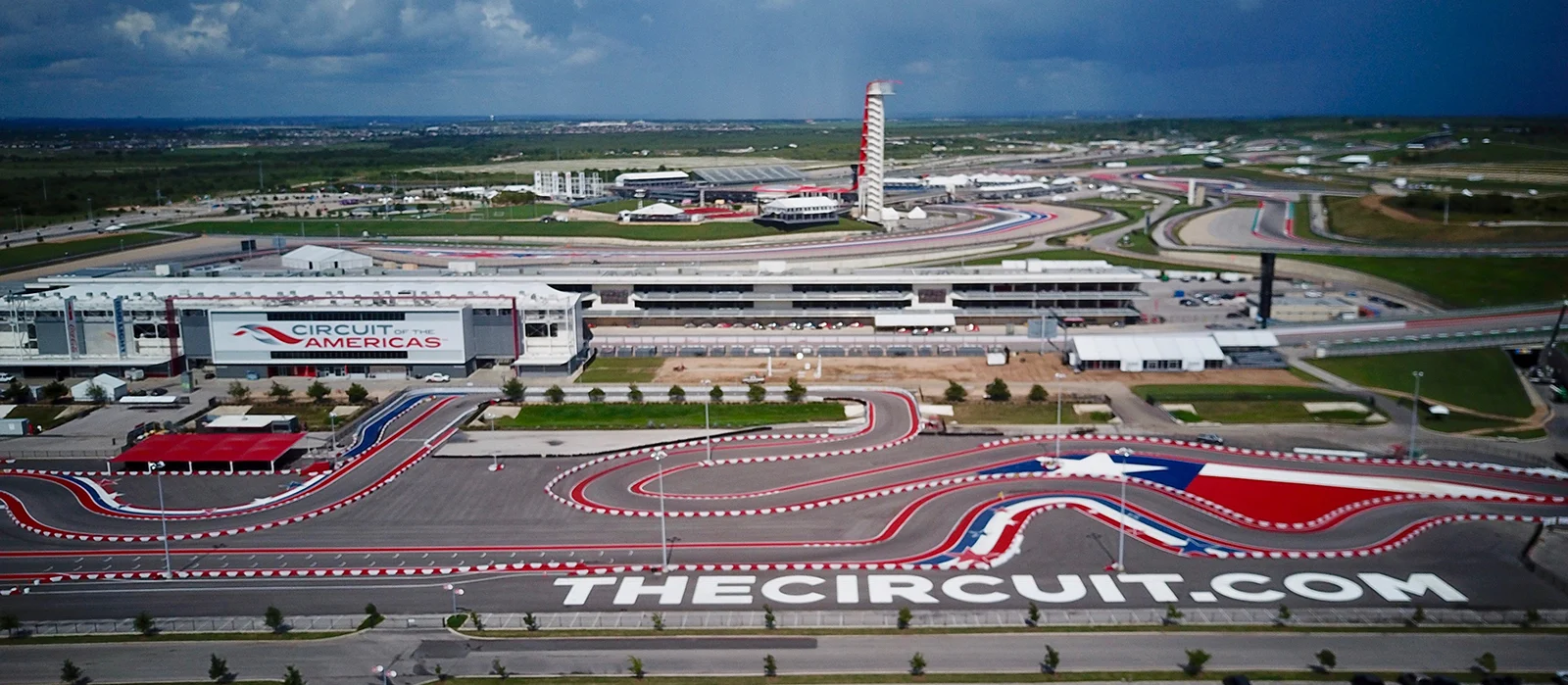 Track day action at COTA or similar circuit near Austin