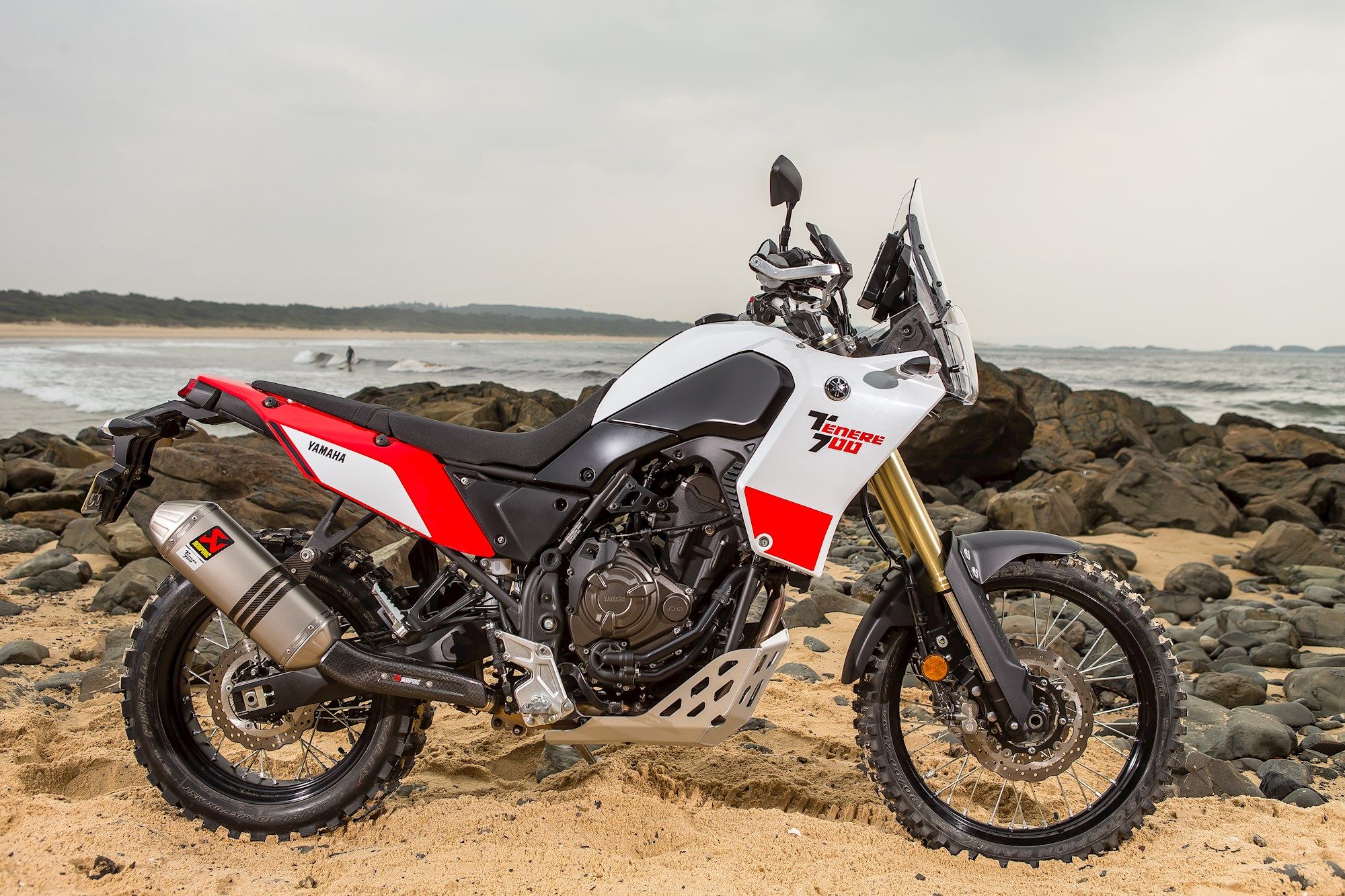 Yamaha Ténéré 700 on mixed terrain showcasing off-road capability