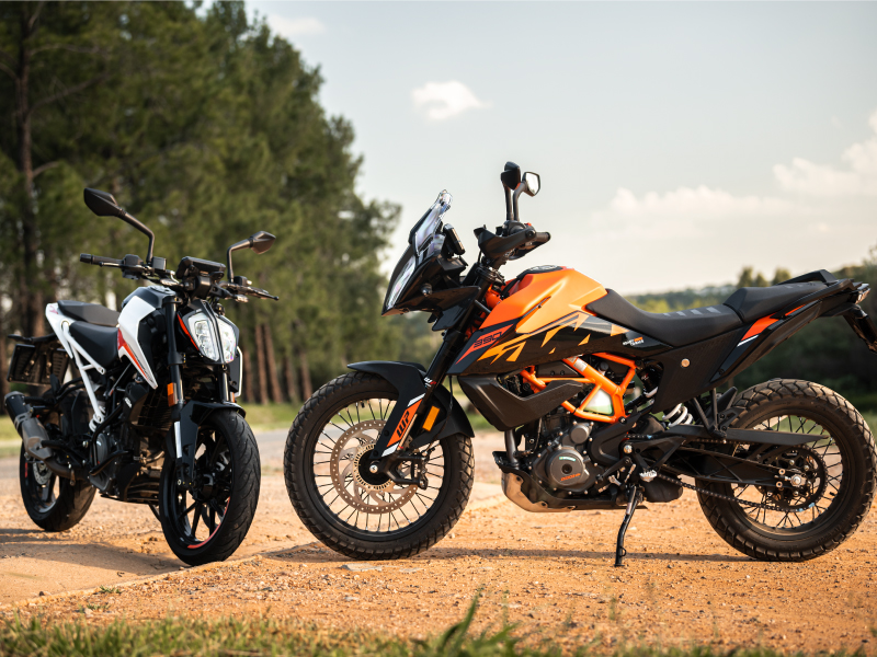 KTM 390 Adventure on rocky or technical off-road terrain