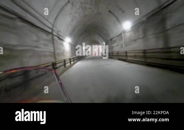 Illustrating low-light tunnel riding challenge for action cameras