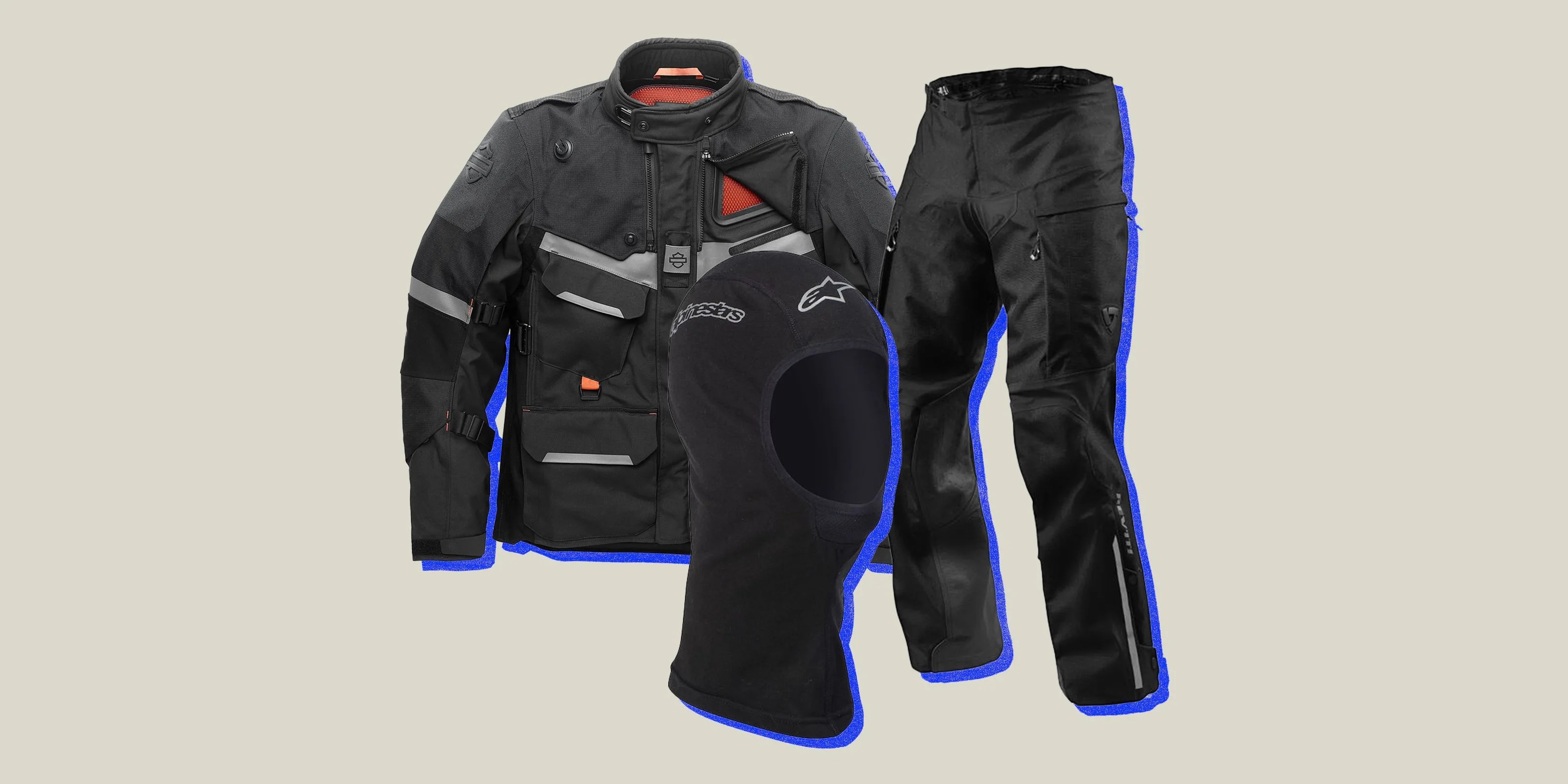 Rider in cold weather conditions illustrating need for thermal base layers