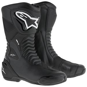 Alpinestars sport motorcycle boots close-up or on rider