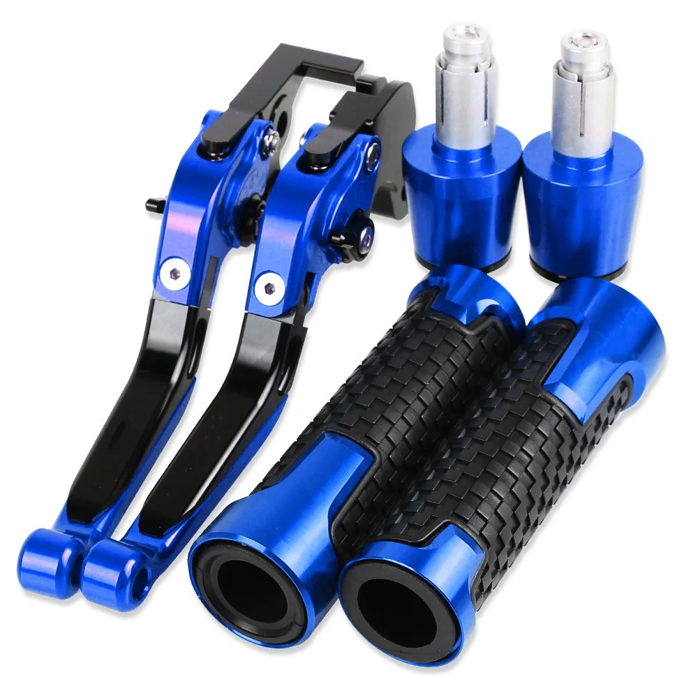 Hero image showing premium aftermarket grips and levers on a motorcycle handlebar