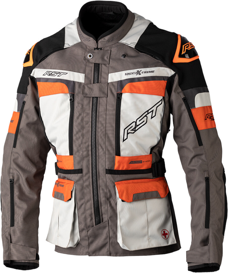 Rider wearing adventure-style textile jacket for Fieldsheer section