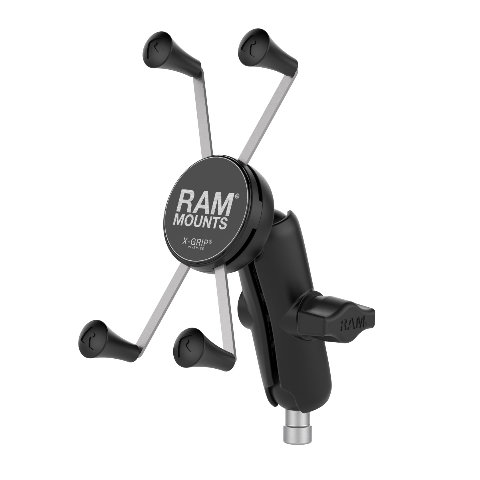 RAM X-Grip mount holding a smartphone on handlebars