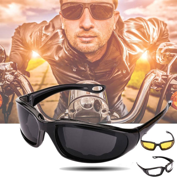 Track day rider wearing single-lens shield eyewear
