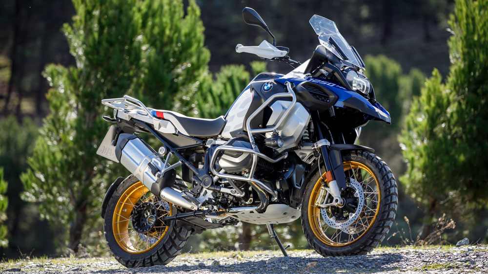 BMW R 1250 GS on highway or adventure road