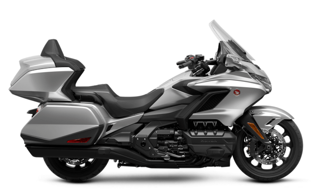 Honda Gold Wing Tour on highway, ideally two-up