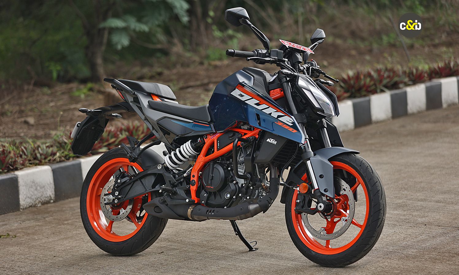 KTM Duke 390 action or detail shot