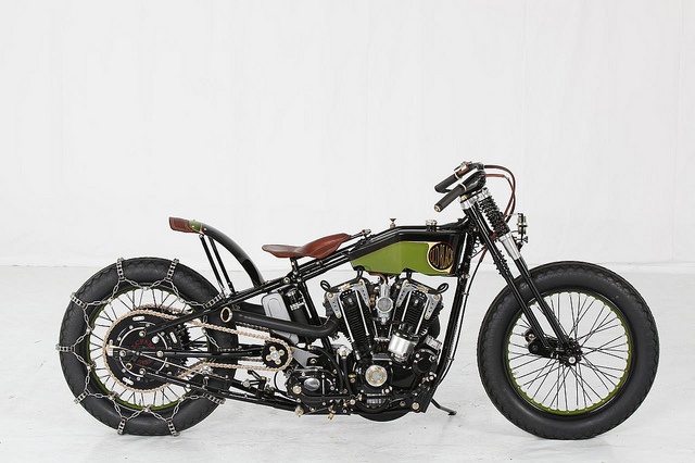 Custom bike show judging or display at rally