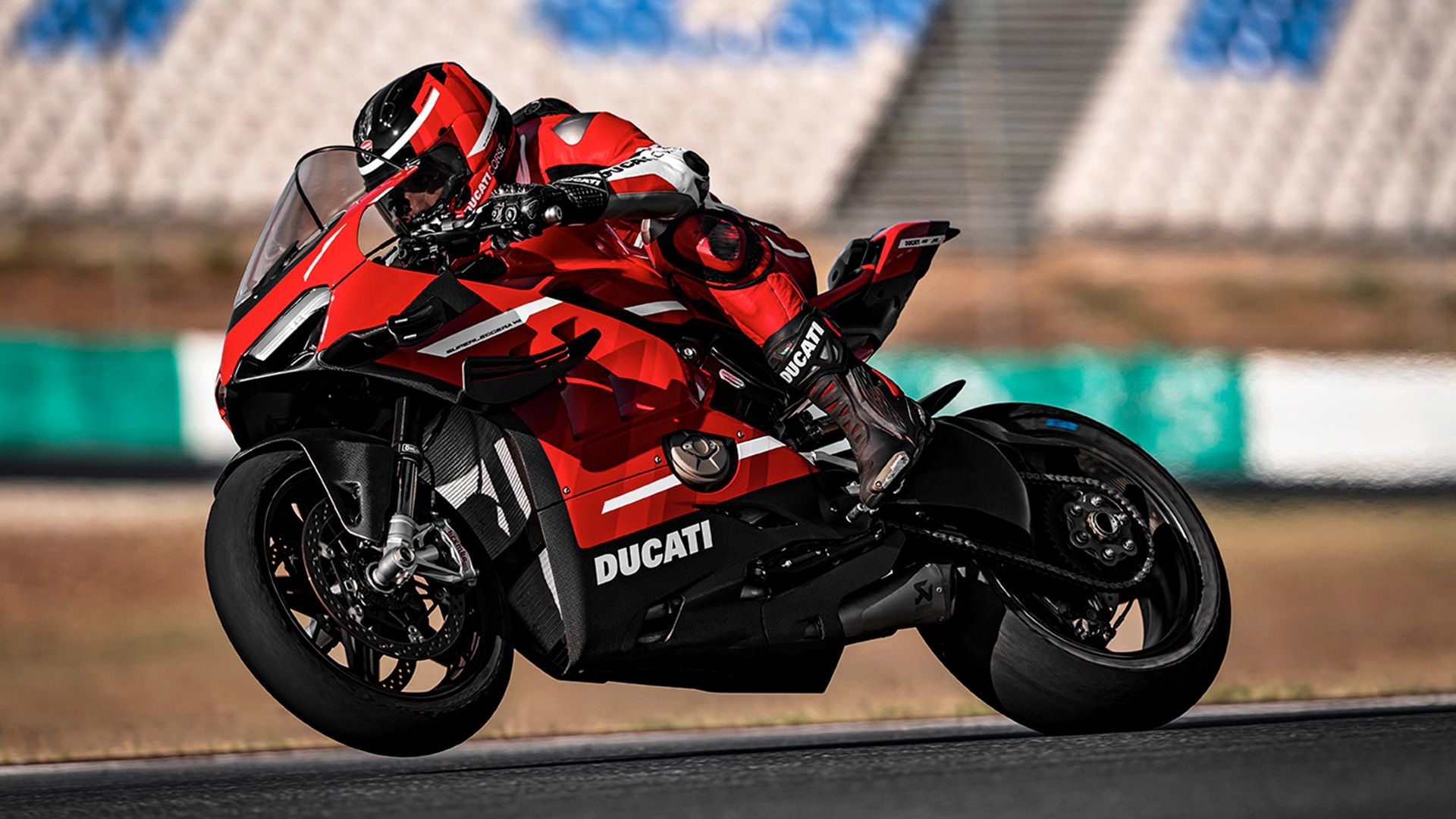 Image of a motorcycle in motion, representing performance