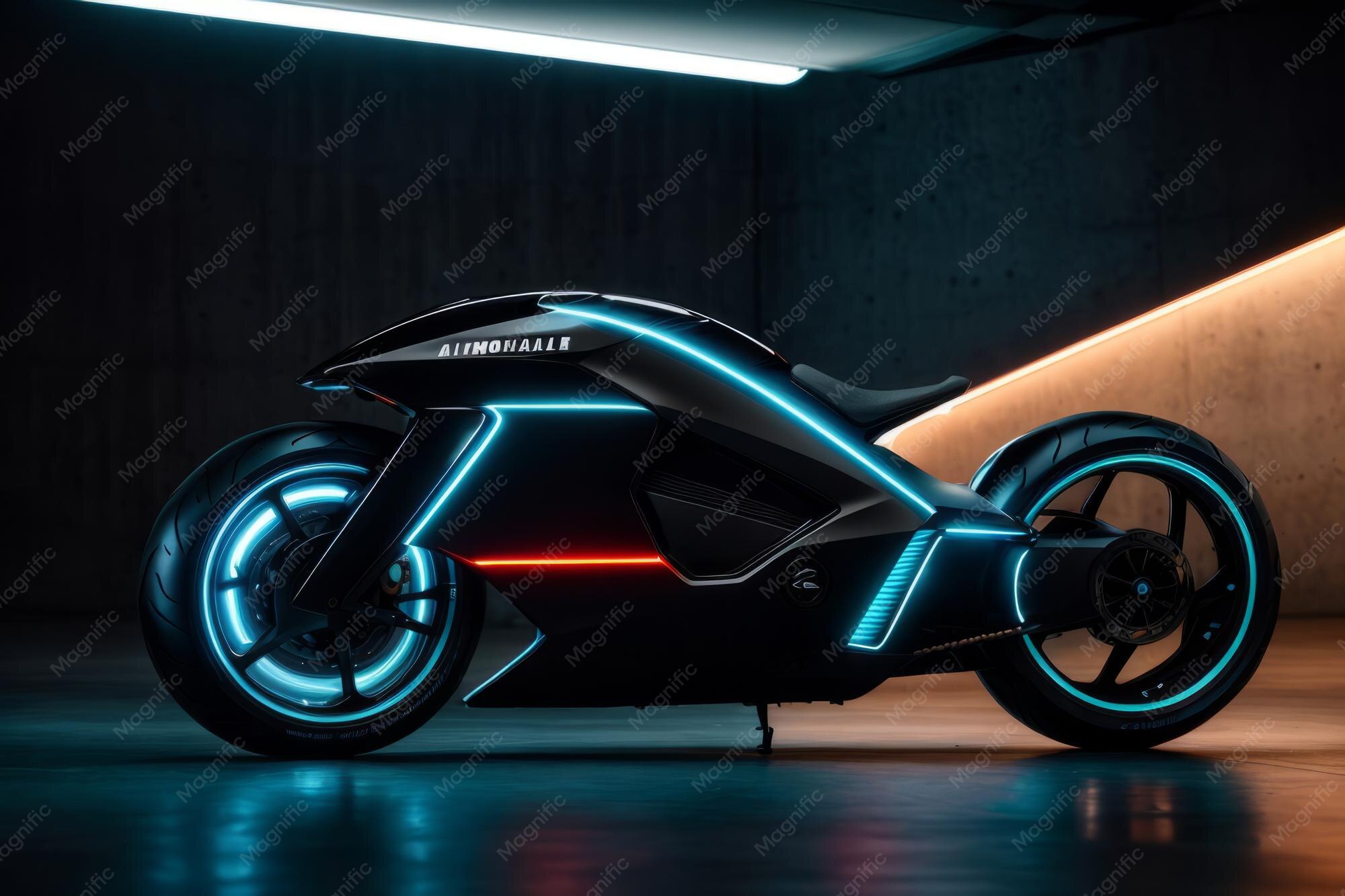 Speculative design of future electric motorcycles