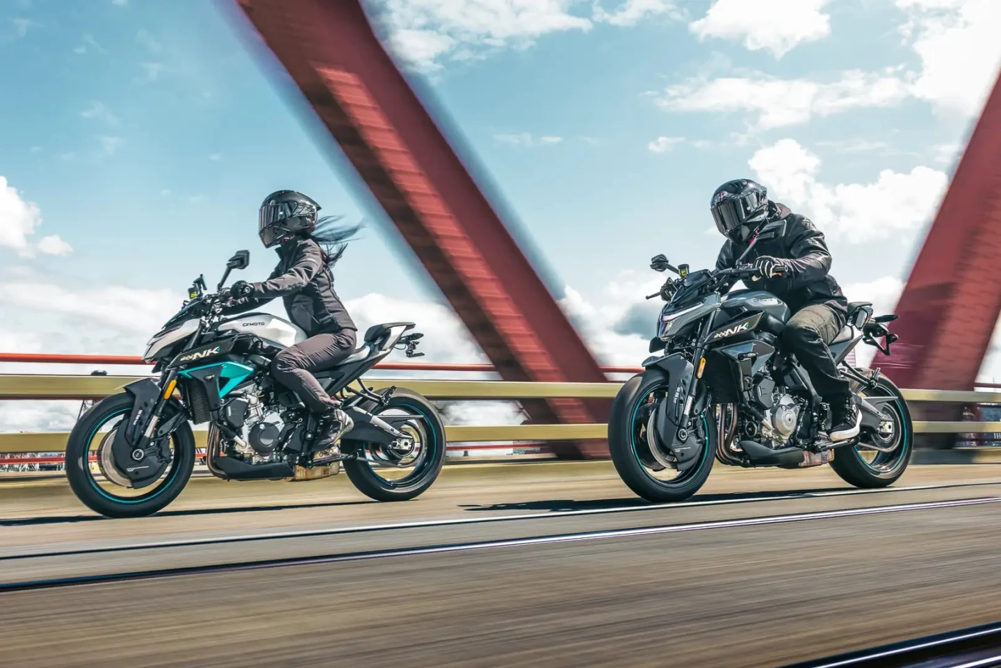 Multiple CFMoto models displayed together