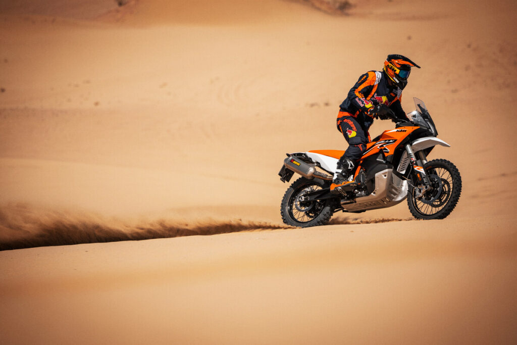 KTM 890 Adventure or Adventure R on gravel or adventure trail