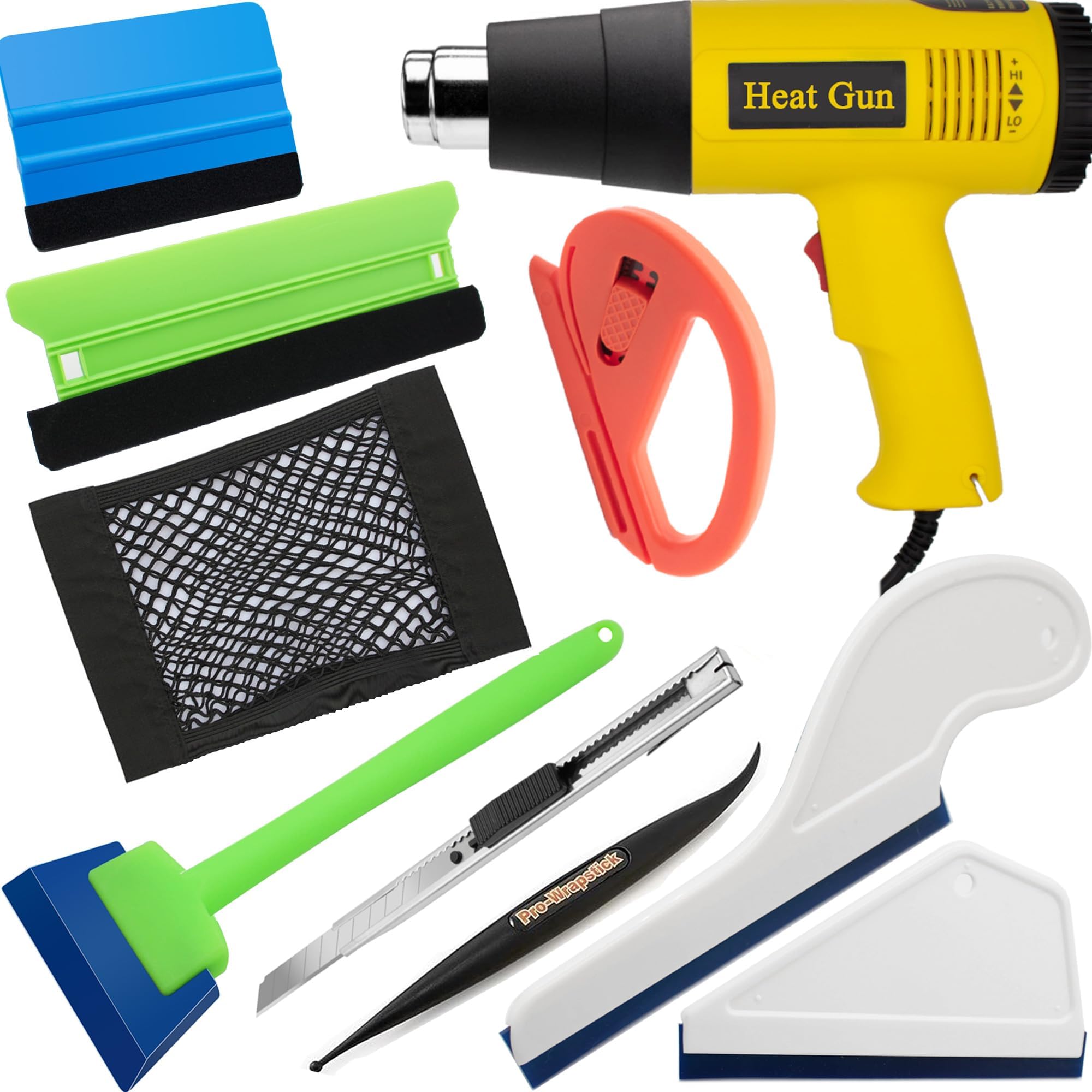 Tools used in vinyl wrap installation