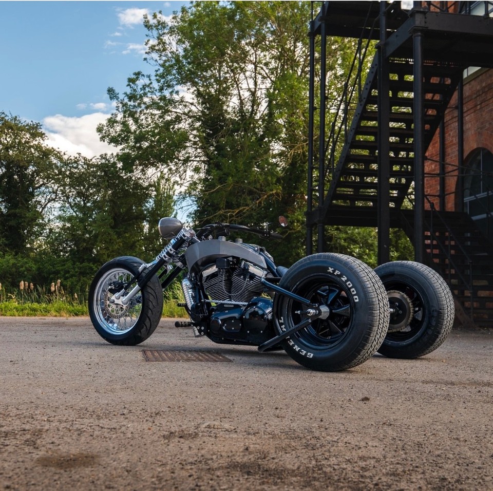 Award-winning custom chopper build at Daytona show