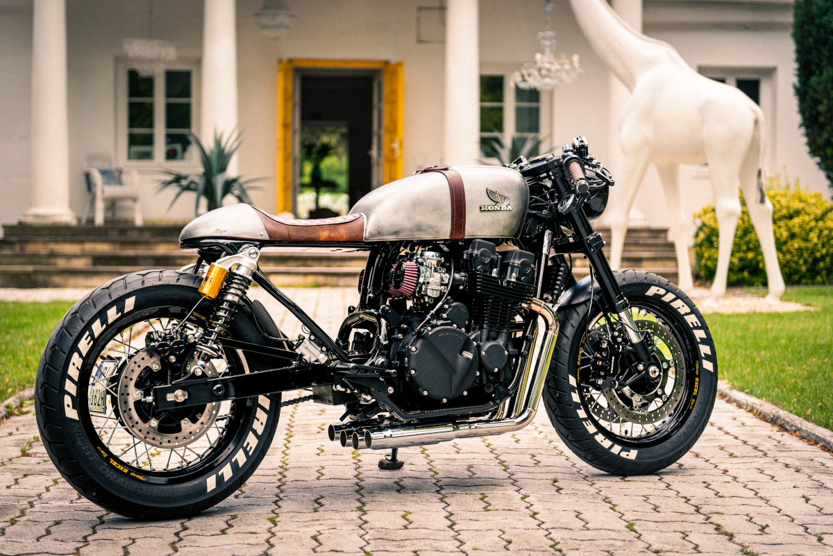 Classic or vintage motorcycle typical of DGR participants