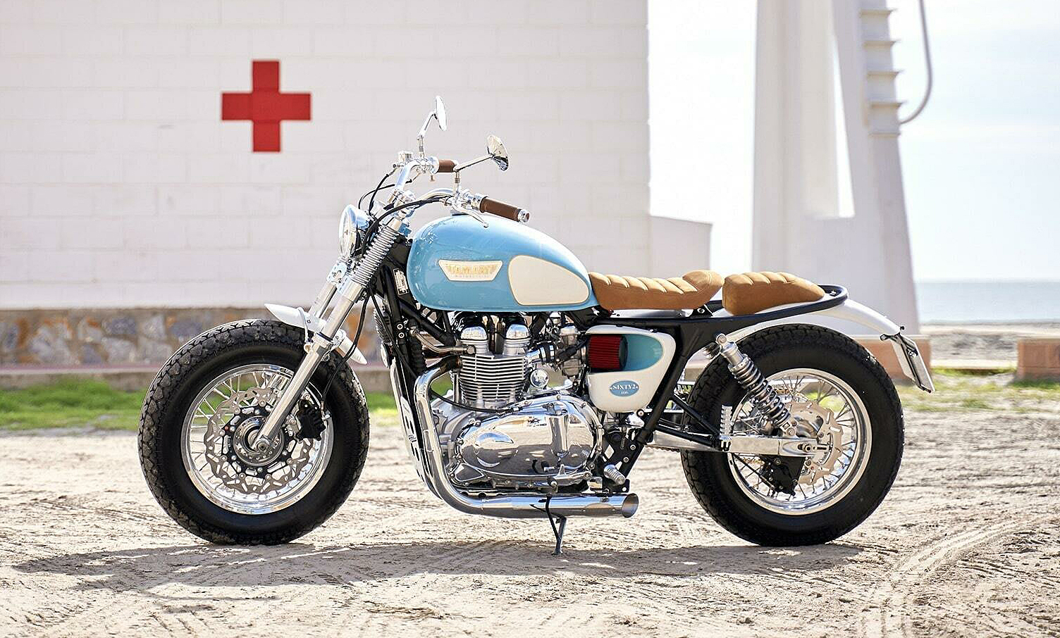 Classic motorcycle style typical of DGR participants