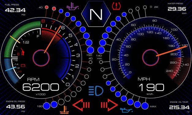 Close-up of electronics dash or TFT display from one of the test bikes