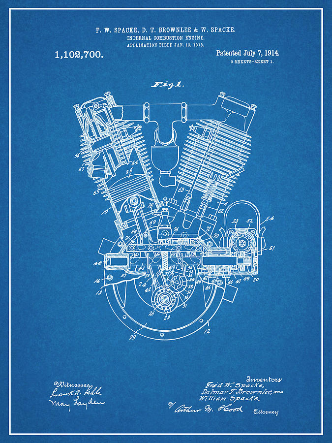 Generic patent or engineering blueprint illustration to accompany patent filing section