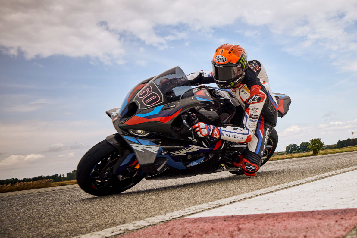 BMW M 1000 RR on the track