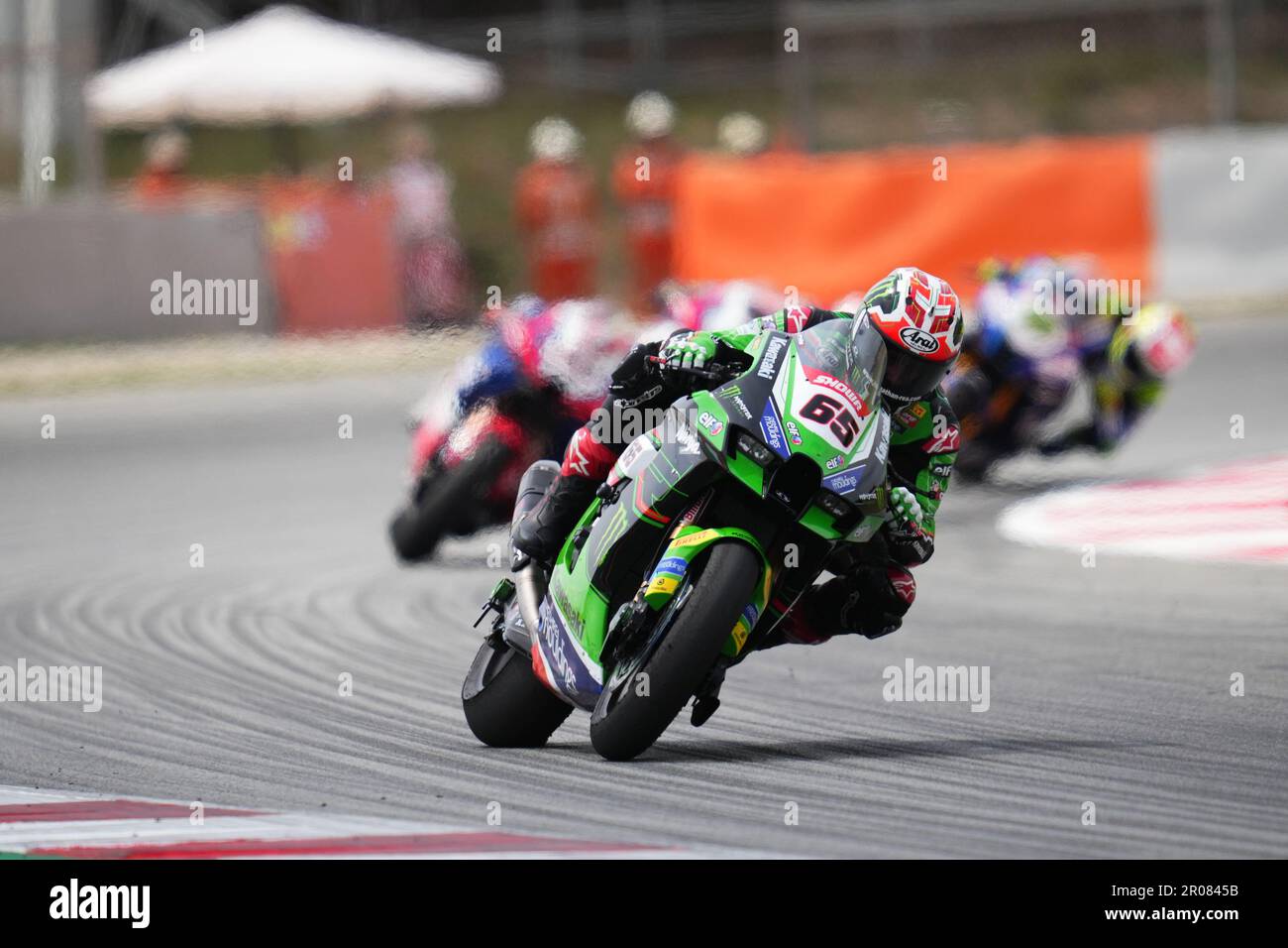 Kawasaki ZX-10RR racing on circuit