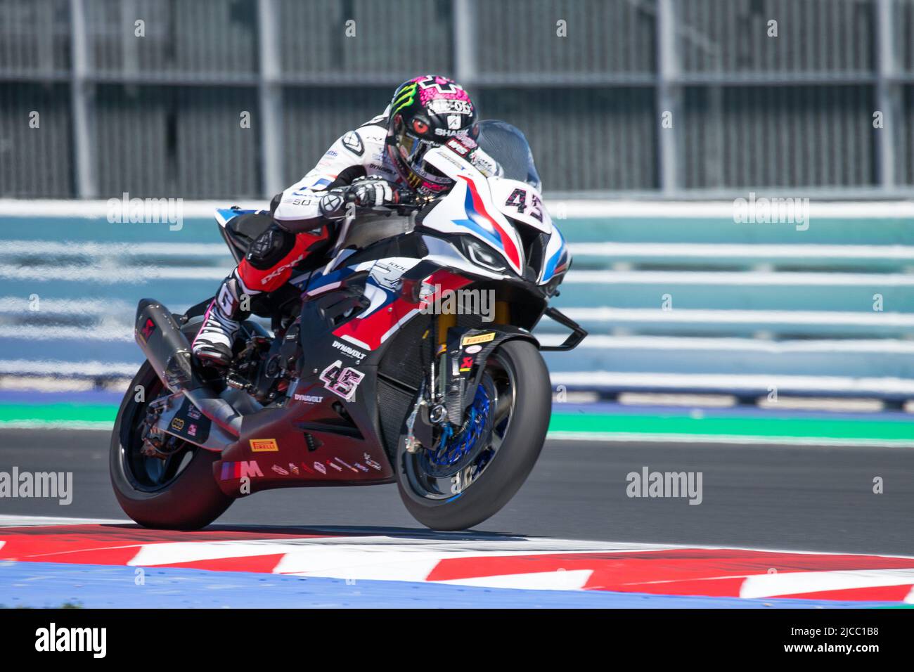 BMW M1000RR in race action for standings section