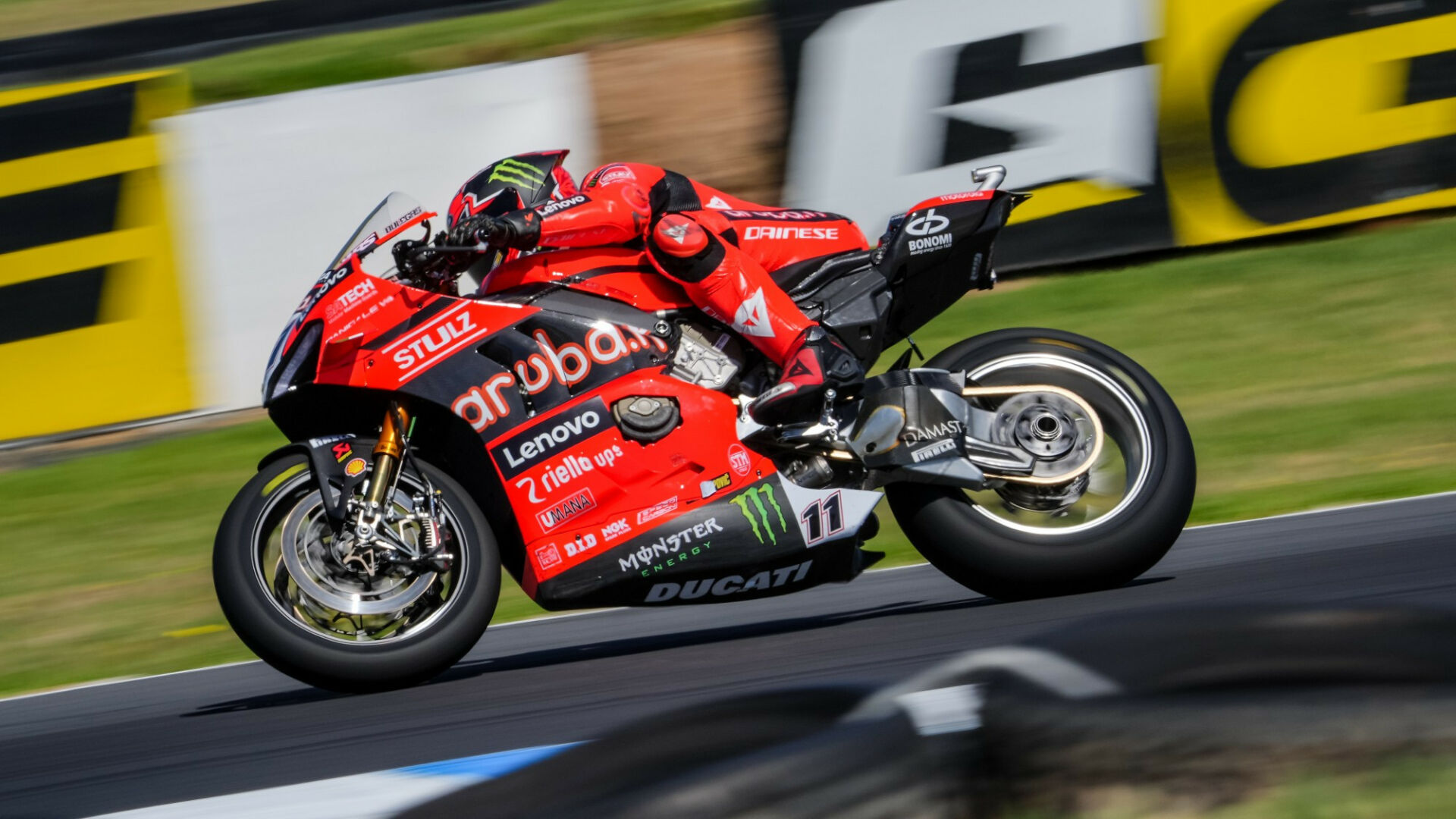 Nicolo Bulega on the Aruba.it Ducati Panigale V4 R in competition