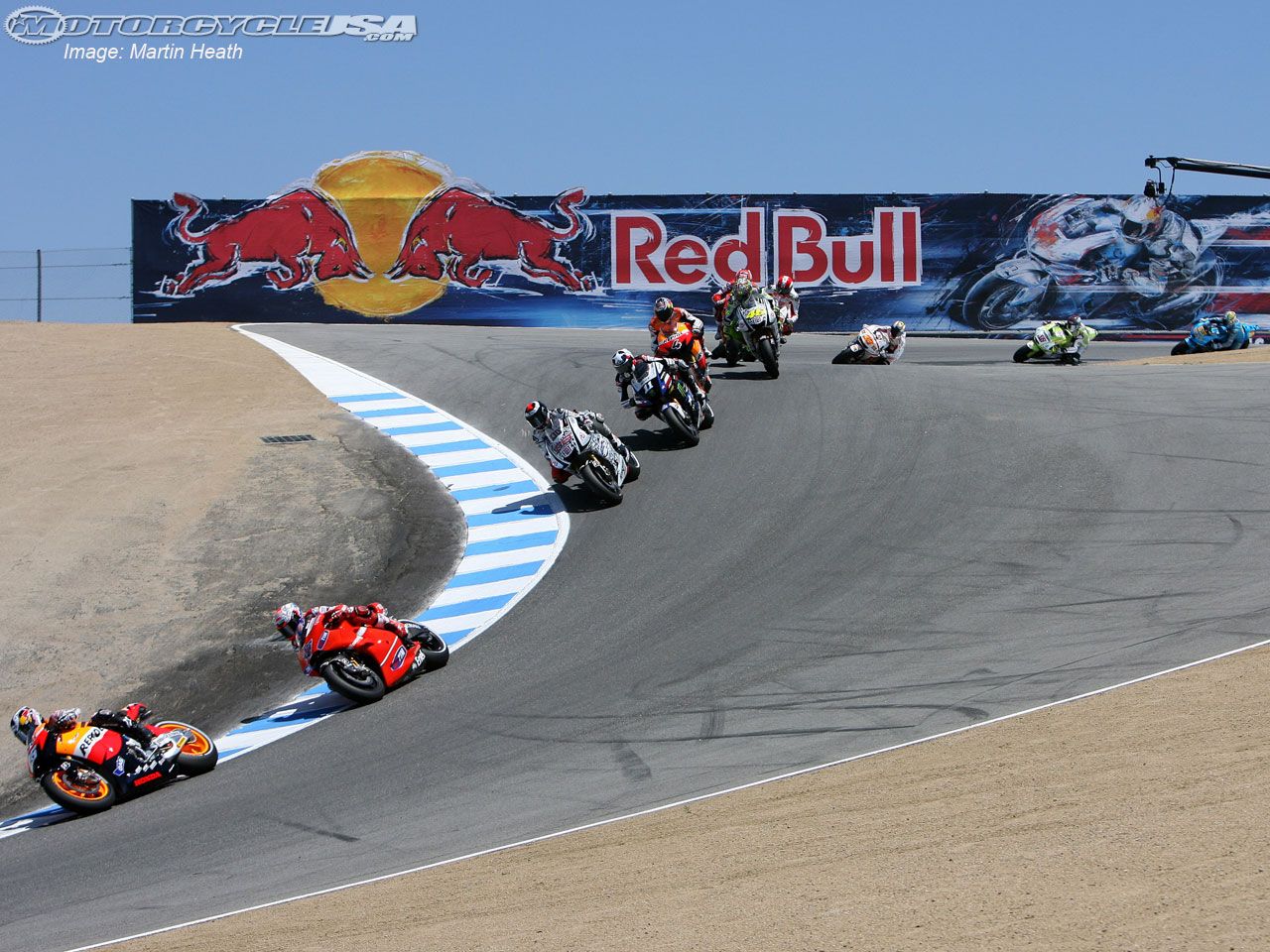 The iconic Corkscrew corner where Race 2 was decided