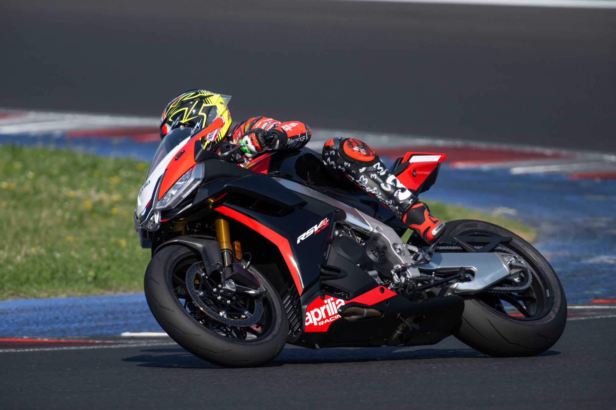 Podium celebration at a WorldSBK round