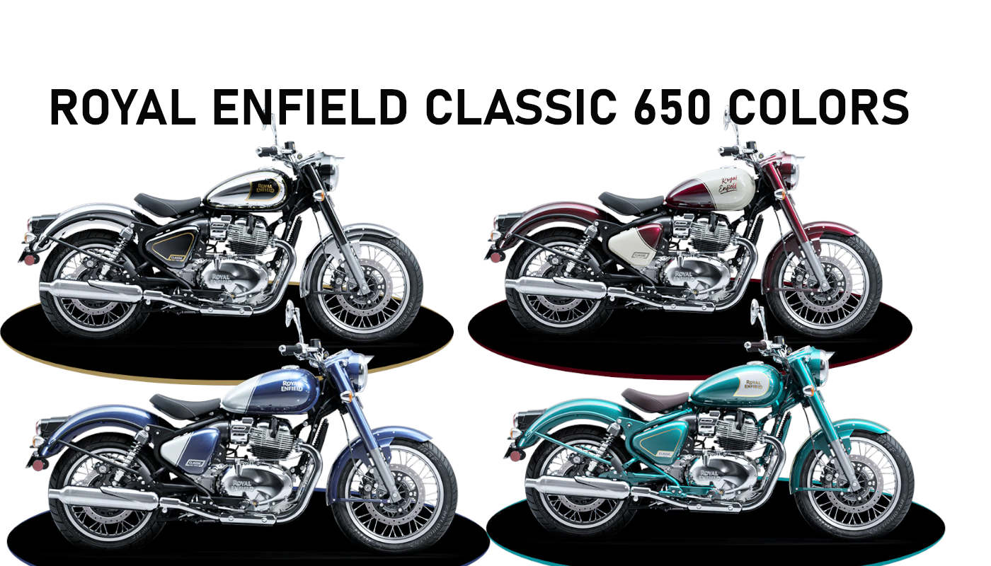 Multiple color options or new 2026 finish variants of the Classic 650