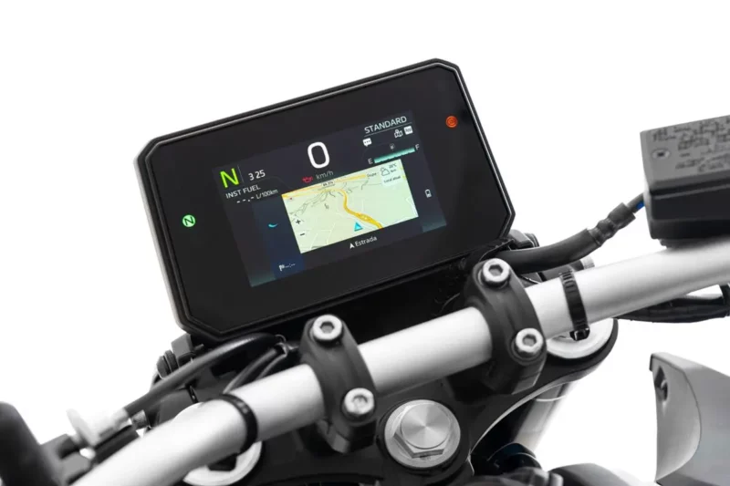 Close-up of the dashboard