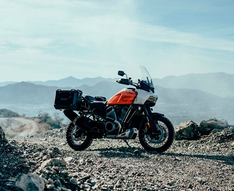 Pan America model for the Harley lineup section