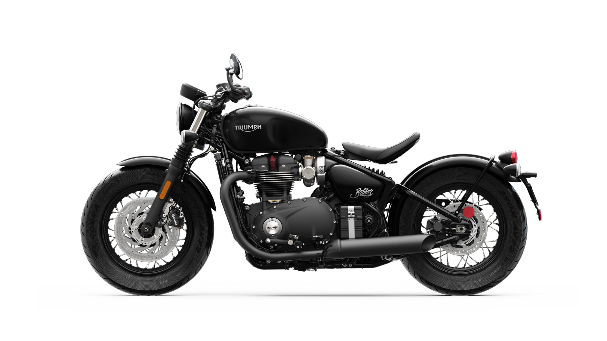 Triumph Bonneville Bobber Black design section