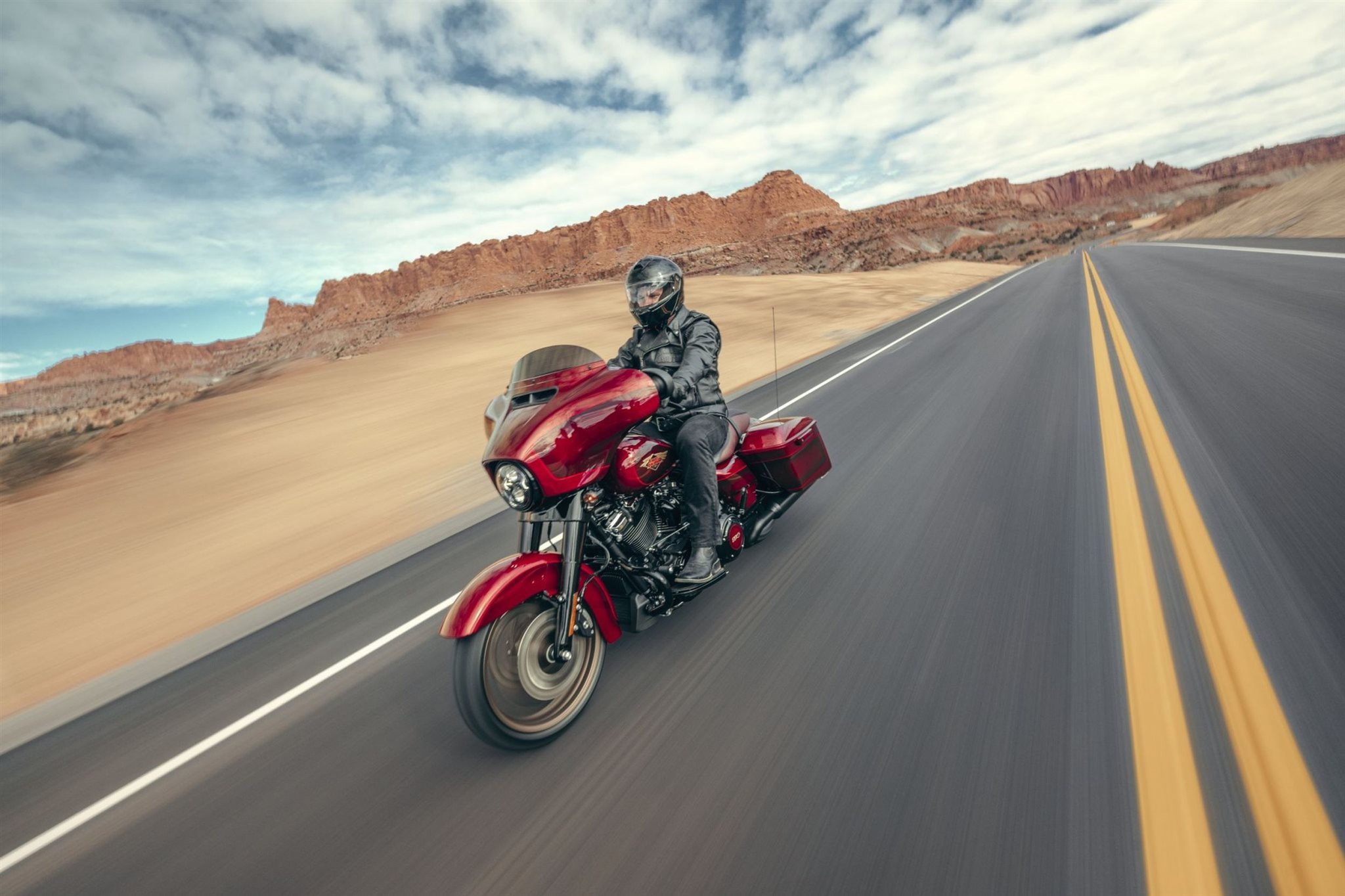 Street Glide Special representing the Touring lineup benefiting from OTA updates