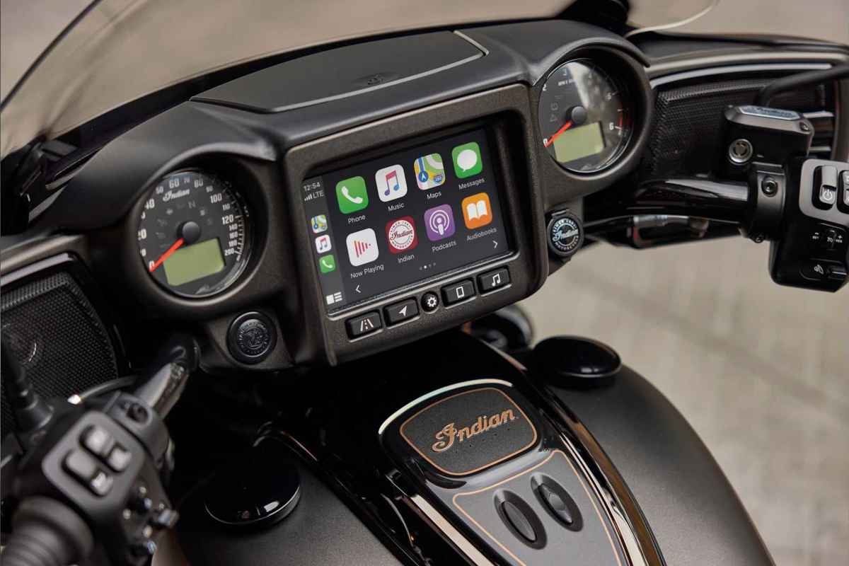 Detail shot of the Ride Command 7-inch display