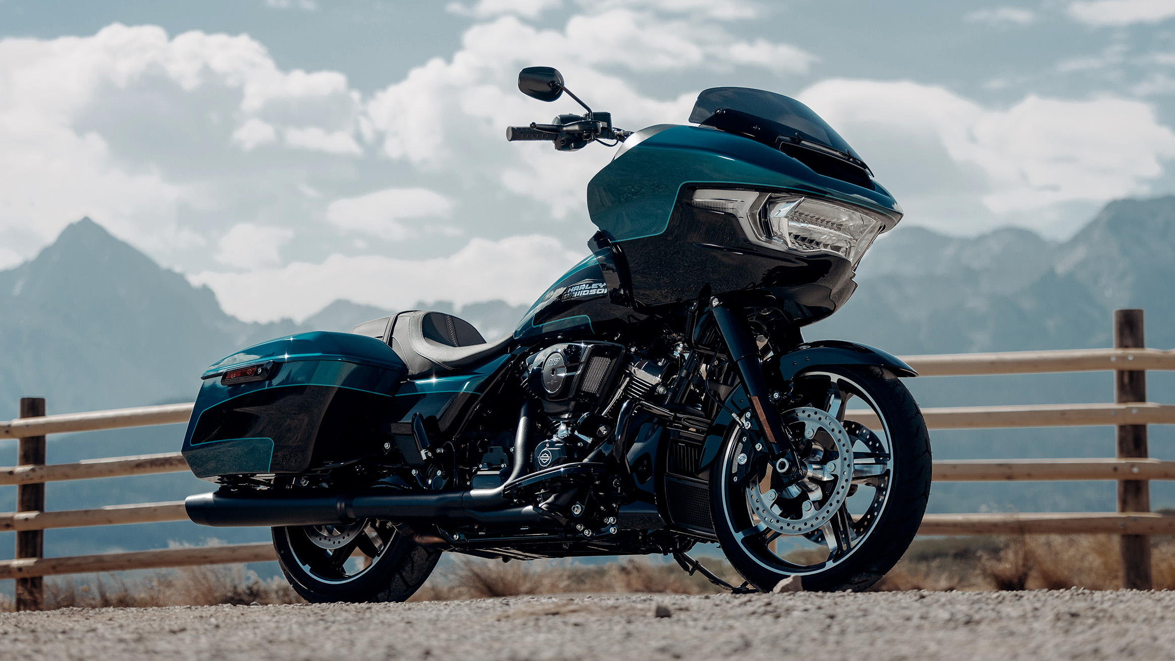 Hero image showing all three grand touring bikes together on an open road