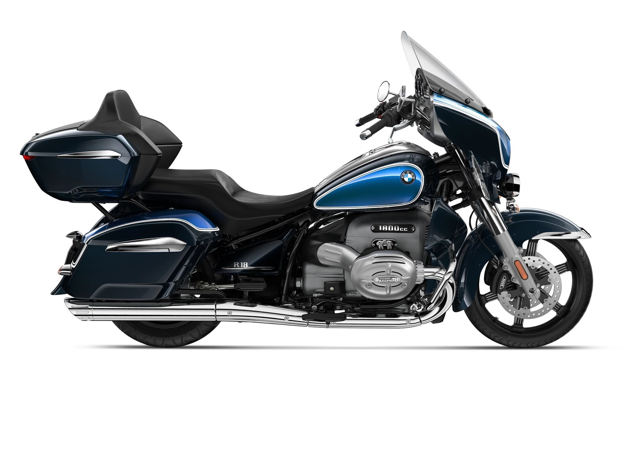 BMW R18 Transcontinental on a mountain or coastal road