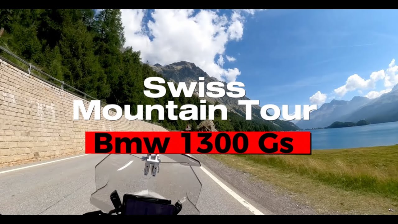 BMW R 1300 GS on a winding mountain road for the road performance section
