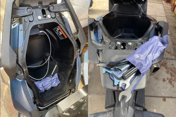 Illustrating under-seat storage comparison practical feature