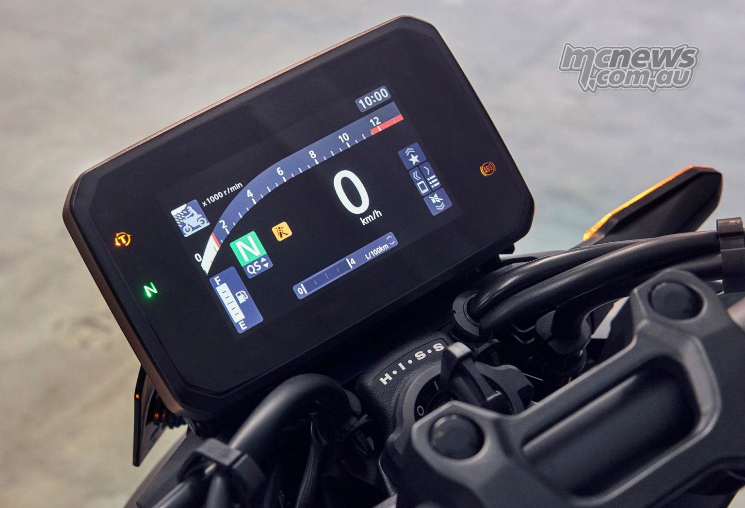 TFT instrument cluster and electronics interface
