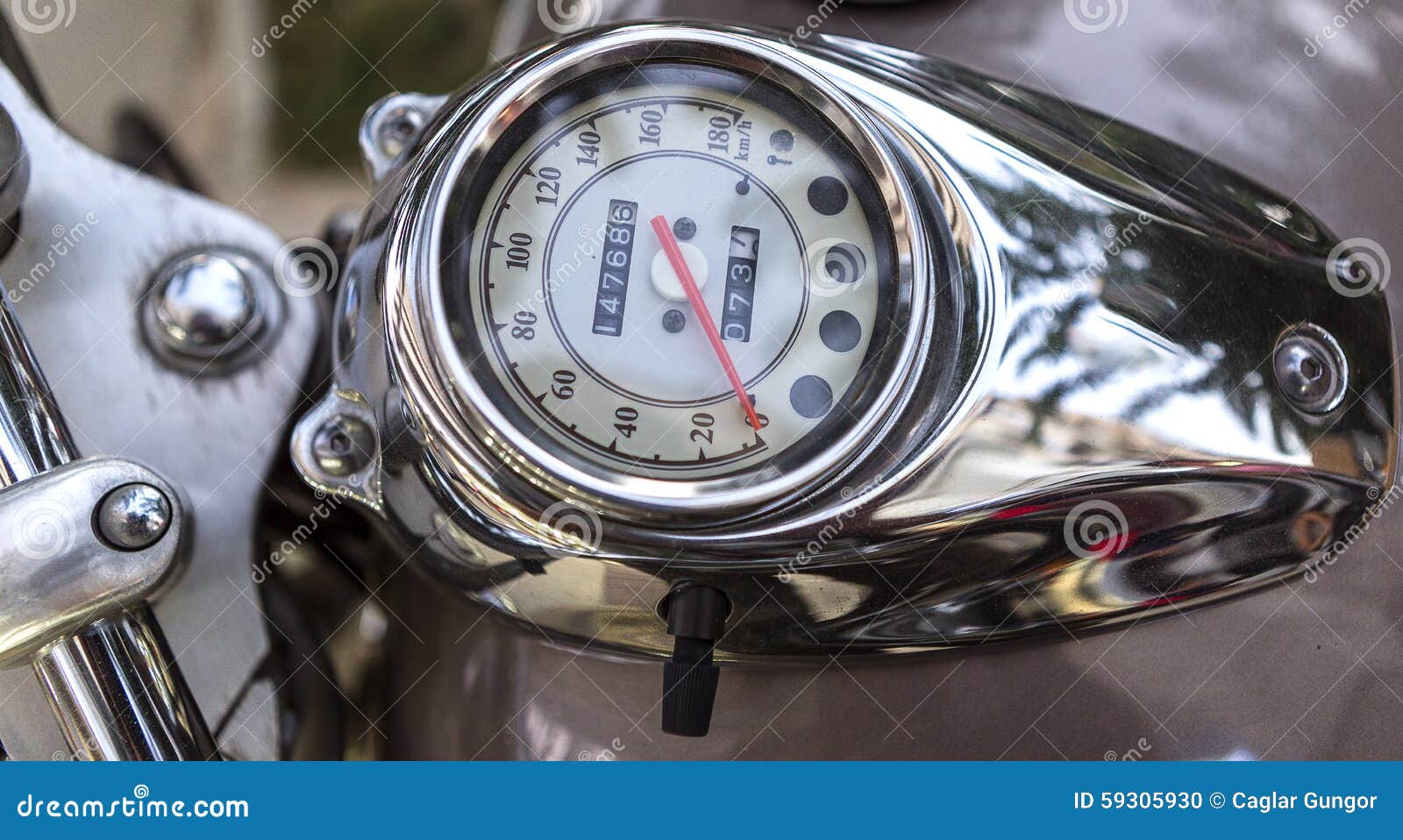 motorcycle odometer close-up